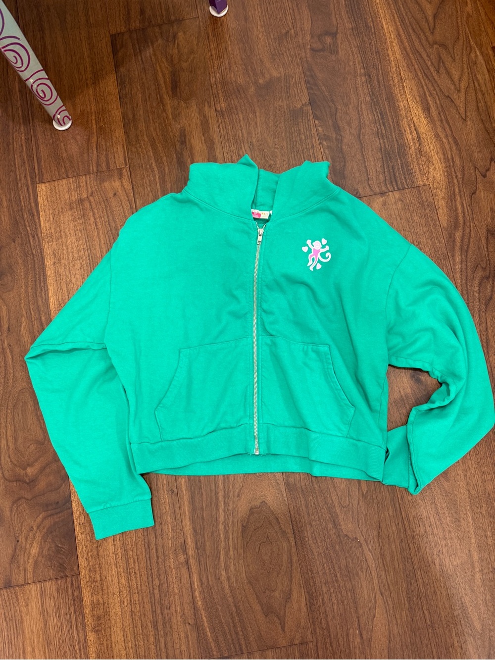Women’s Green Zip-Up Hooded Jacket Roller Rabbit